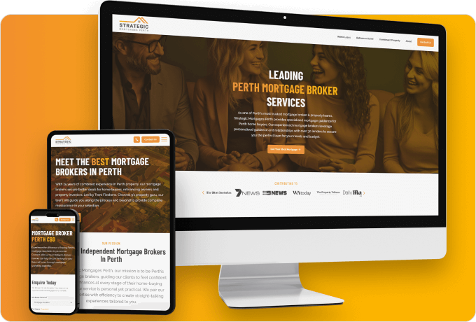 New website design and brand creation for Perth mortgage broking company