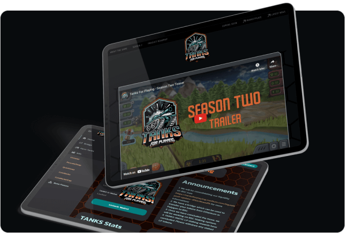 Website redesign for crypto gaming company